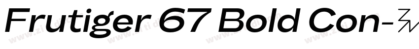 Frutiger 67 Bold Con字体转换